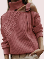 Load image into Gallery viewer, 2020 new solid color straight stitching knit sweater
