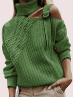 Load image into Gallery viewer, 2020 new solid color straight stitching knit sweater
