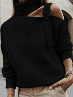 Load image into Gallery viewer, 2020 new solid color straight stitching knit sweater
