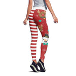 Cargar imagen en el visor de la galería, 2020 New Christmas Snowman Printed High Waist Cropped Pants
