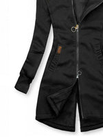 Load image into Gallery viewer, Casual Solid Extended Hooded Jacket
