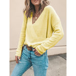Load image into Gallery viewer, Casual Loose Solid Color Long-sleeved Sweater
