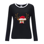 Load image into Gallery viewer, 2020 Christmas Elk Print T-shirt plus size women's clothing
