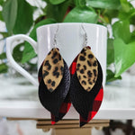 Load image into Gallery viewer, Casual Style Leopard Leather Earrings
