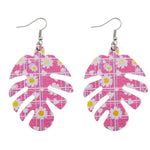 Load image into Gallery viewer, BOHO Leaf Pattern Sunflower Earrings
