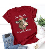 Load image into Gallery viewer, Casual Cotton Floral Printed T-shirt
