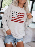 Load image into Gallery viewer, American Flag Sweatshirt
