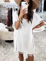 Cargar imagen en el visor de la galería, Casual Style  Solid Color Dress
