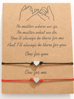 Load image into Gallery viewer, 2 pcs Adjustable Heart Alloy Bracelets
