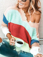 Load image into Gallery viewer, Autumn And Winter New Knitted Sweater Wave Fringe Hem
