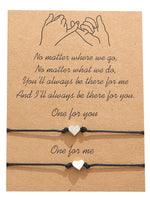 Load image into Gallery viewer, 2 pcs Adjustable Heart Alloy Bracelets
