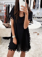 Cargar imagen en el visor de la galería, Casual Style  Solid Color Dress
