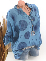 Load image into Gallery viewer, Casual Floral Printed Long Sleeve T-shirt
