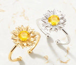 Cargar imagen en el visor de la galería, Adjustable Sunflower Rings
