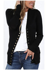 Load image into Gallery viewer, 2020 solid color V-neck long-sleeved cardigan
