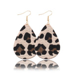 Load image into Gallery viewer, Casual Style Leopard Leather Earrings
