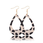 Load image into Gallery viewer, Casual Style Leopard Leather Earrings
