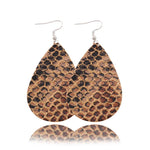 Load image into Gallery viewer, Casual Style Leopard Leather Earrings
