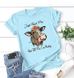 Load image into Gallery viewer, Casual Cotton Floral Printed T-shirt
