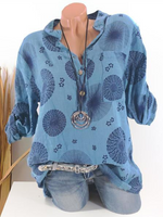 Load image into Gallery viewer, Casual Floral Printed Long Sleeve T-shirt
