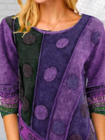 Load image into Gallery viewer, Abstract Long Sleeve Vintage Shift Shirts &amp; Tops
