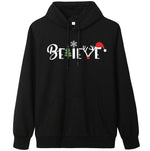 Load image into Gallery viewer, BELIVE Christmas Letter Hoodie
