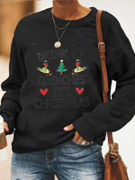 Load image into Gallery viewer, 2020 Christmas letter printed sweatshirt
