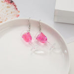 Load image into Gallery viewer, Champagne Wine Glasses Earrings
